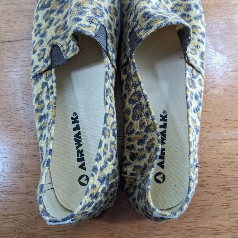Vintage Airwalk Women's Size 6‎ Cheetah Print Sneakers Flats Shoes IOB